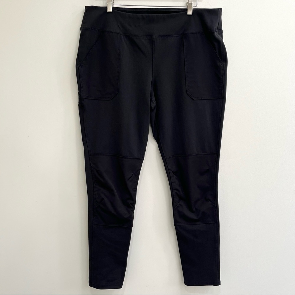 CARHARTT FORCE SLIM FIT MIDWEIGHT POCKET LEGGING PANTS BLACK WOMANS PLUS SIZE XL